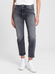 Cross Jeans Dżinsy - Regular fit - w kolorze szarym rozmiar: W27. Szare jeansy Cross Jeans, z aplikacjami, z podwyższonym stanem. Za 83.62 zł.
