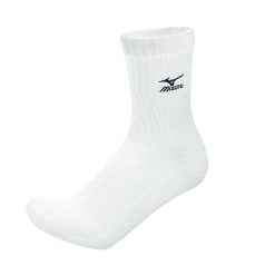 Skarpety Siatkarskie Unisex Dla Dorosłych. Białe skarpety Mizuno, bez wzorów. Za 61.99 zł.