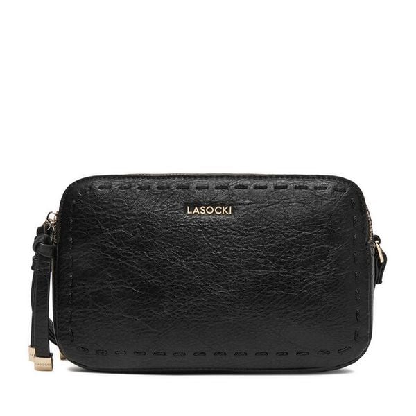 Torebka Lasocki. Czarne listonoszki Lasocki, bez wzorów, bez dodatków. Za 159.99 zł.