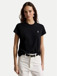 Polo Ralph Lauren T-Shirt 211B14605033 Czarny Regular Fit. Czarne koszulki polo Polo Ralph Lauren, l, bez wzorów, bez kołnierzyka, bez ramiączek. Za 399.99 zł.