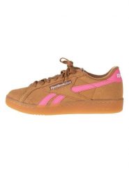 Reebok Skórzane sneakersy "Club C Grounds" w kolorze jasnobrązowo-różowym rozmiar: 40. Brązowe trampki Reebok, bez wzorów, bez zapięcia. Za 184.95 zł.