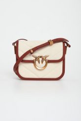 Torebka damska Love Box Bag Mini Canvas Chevron PINKO. Brązowe torebki klasyczne Pinko, bez wzorów, bez dodatków. W wyprzedaży za 1,103.20 zł.