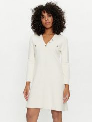 TWINSET Sukienka dzianinowa 241TP3094 Écru Regular Fit. Sukienki Twinset, xl, bez wzorów, z dzianiny, bez kołnierzyka, bez ramiączek. Za 579.99 zł.
