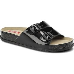 Czarne Klapki Big Star Wygodne Skórzane Buty. Czarne klapki Big Star, bez wzorów, ze skóry, bez obcasa, na platformie. Za 119.00 zł.