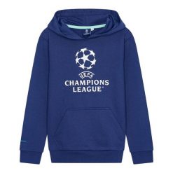 Bluza z kapturem dla dorosłych Champions League. Niebieskie bluzy CHAMPIONS LEAGUE, s, bez wzorów, z bawełny, z kapturem. Za 229.99 zł.
