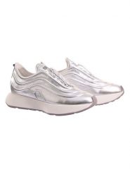 Högl Skórzane sneakersy "Fin" w kolorze srebrnym rozmiar: 37. Szare trampki Högl, bez wzorów, bez zapięcia. Za 307.46 zł.
