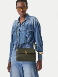 Calvin Klein Torebka Emblem Hw Pebble Shoulder Bag 25 LV04F3425G Zielony. Zielone torebki klasyczne Calvin Klein, bez wzorów, ze skóry, bez dodatków. Za 569.99 zł.