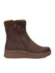 Go Soft Botki CEO-INES WS5921-03 Brązowy. Brązowe botki GO SOFT, bez wzorów, z materiału, bez obcasa, na płaskiej podeszwie, bez zapięcia. Za 199.99 zł.