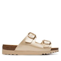 Klapki Scholl. Żółte klapki Scholl, bez wzorów, bez obcasa. Za 339.99 zł.