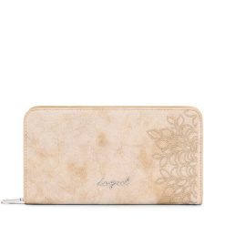 Portfel Desigual. Brązowe portfele Desigual, bez wzorów. Za 249.99 zł.