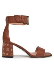 Pollini Sandały SA16126C1ITDP217 Brązowy. Brązowe sandały Pollini, bez wzorów, ze skóry, bez obcasa, na słupku, bez zapięcia. Za 1,729.00 zł.