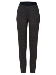 Rosner Spodnie w kolorze czarnym rozmiar: 42K. Czarne spodnie materiałowe Rosner, na imprezę, bez wzorów, z materiału, z podwyższonym stanem. Za 152.62 zł.