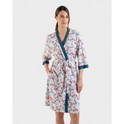 Szlafrok damski rozm. XL Massana L226248. Brązowe szlafroki Massana Homewear, l, bez wzorów, z bawełny, bez ramiączek, bez kaptura. Za 349.00 zł.