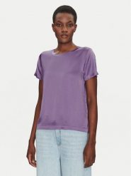 ViCOLO Bluzka TD0007 Fioletowy Relaxed Fit. Fioletowe bluzki ViCOLO, m, bez wzorów, z wiskozy, bez kołnierzyka, bez ramiączek. Za 119.99 zł.