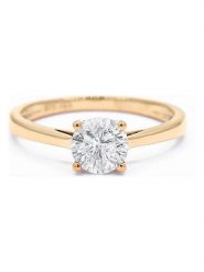 DIAMOND & CO Złoty pierścionek "Délicate" z diamentami rozmiar: 50. Żółte pierścionki Diamond & Co, z diamentem, złote. Za 2,396.45 zł.