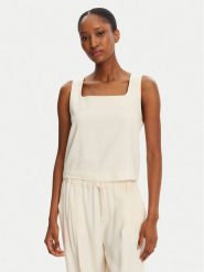 Marella Top Terni 2513161055 Écru Regular Fit. Topy Marella, bez wzorów, ze lnu, bez kołnierzyka, bez ramiączek. Za 429.99 zł.