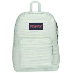 Plecak sportowo-turystyczny damski Superbreak Backpack pojemność 26 L. Zielone plecaki Jansport, bez wzorów. W wyprzedaży za 119.50 zł.