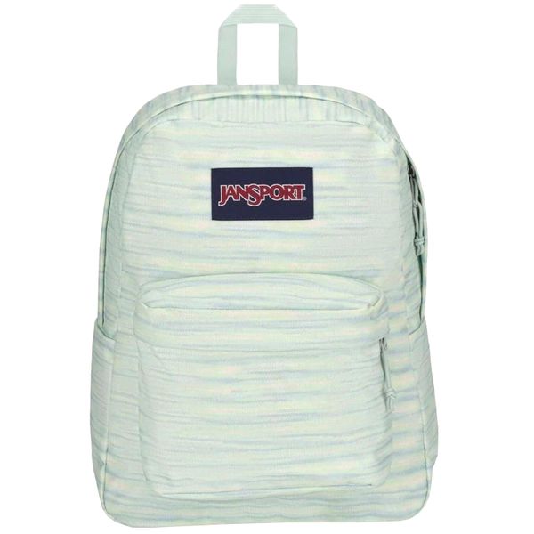 Plecak sportowo-turystyczny damski Superbreak Backpack pojemność 26 L. Zielone plecaki Jansport, bez wzorów. Za 139.99 zł.
