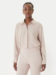 Rinascimento Koszula CFC0127372003 Beżowy Regular Fit. Brązowe koszule Rinascimento, l, bez wzorów, z syntetyku, bez kołnierzyka, bez ramiączek. Za 299.99 zł.