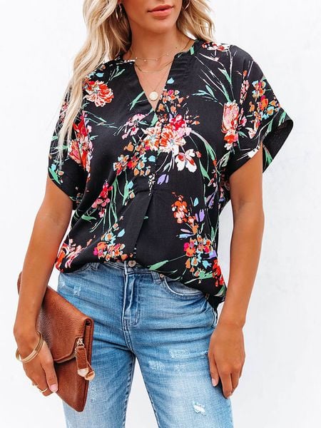 Milan Kiss Bluzka w kolorze czarno-czerwonym rozmiar: XL. Czarne bluzki Milan Kiss, xl, bez wzorów, bez kołnierzyka, bez ramiączek. Za 119.40 zł.