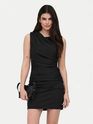 ONLY Sukienka codzienna Lamber 15374633 Czarny Regular Fit. Czarne sukienki Only, na co dzień, xs, bez wzorów, z syntetyku, bez kołnierzyka, bez ramiączek, proste. Za 139.99 zł.