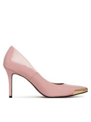 Versace Jeans Couture Szpilki 78VA3S50 Różowy. Czerwone szpilki Versace Jeans Couture, bez wzorów, z jeansu, bez obcasa, na szpilce, bez zapięcia. Za 599.99 zł.