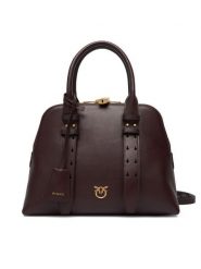PINKO Torebka Bowling Bag Medium AI 25-26 PLTT 105906 A0QO Bordowy. Czerwone torebki klasyczne Pinko, bez wzorów, ze skóry, bez dodatków. Za 2,099.00 zł.