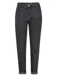 Sublevel Dżinsy - Mom fit - w kolorze czarnym rozmiar: S. Czarne jeansy Sublevel, s, z aplikacjami. Za 118.84 zł.