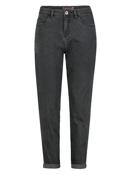 Sublevel Dżinsy - Mom fit - w kolorze czarnym rozmiar: S. Czarne jeansy Sublevel, s, z aplikacjami. Za 154.95 zł.