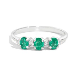 Wspaniały Pierścionek Złoty - złoto 750, Brylant 0,05ct,szmaragd. Żółte pierścionki W.KRUK, z brylantem, złote. Za 4,790.00 zł.