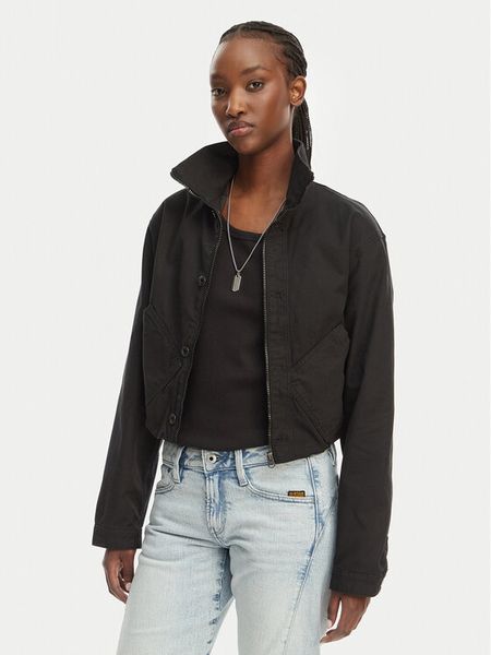 G-Star Raw Kurtka przejściowa D28439-E347 Czarny Regular Fit. Czarne kurtki G-Star Raw, l, bez wzorów, z bawełny, bez kaptura. Za 473.99 zł.