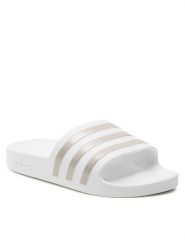 Adidas Klapki Adilette Aqua EF1730 Biały. Białe klapki Adidas, z tworzywa sztucznego, bez zapięcia. Za 99.99 zł.