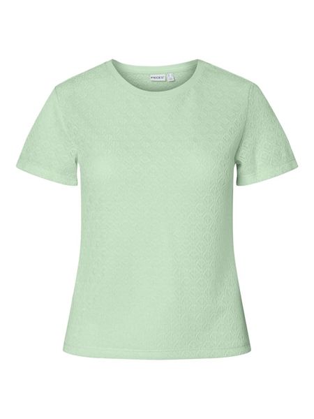 Pieces Koszulka "Pcgagda" w kolorze zielonym rozmiar: M. Zielone bluzki Pieces, m, bez wzorów, bez kołnierzyka, bez ramiączek. Za 46.95 zł.