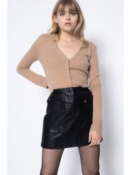 Perfect Cashmere Kaszmirowy kardigan "Paige" w kolorze jasnobrązowym rozmiar: S. Brązowe kardigany Perfect Cashmere, s, bez wzorów, z kaszmiru. Za 351.38 zł.