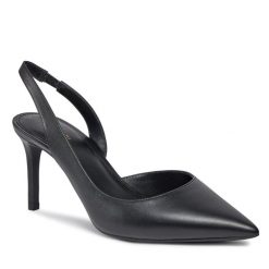 Sandały MICHAEL Michael Kors. Czarne sandały MICHAEL Michael Kors, bez wzorów, bez obcasa, na szpilce, bez zapięcia. Za 529.99 zł.