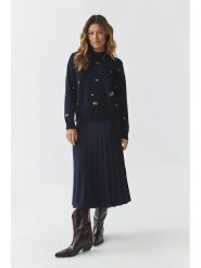 TATUUM Spódnica w kolorze granatowym rozmiar: L. Niebieskie spódnice Tatuum, l, bez wzorów, midi, rozkloszowane. Za 174.95 zł.