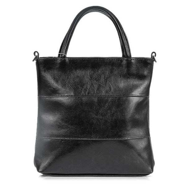 Torebka skórzana damska aktówka DAN-A T86 czarna. Czarne torebki klasyczne DAN-A, bez wzorów, ze skóry, bez dodatków. Za 209.99 zł.