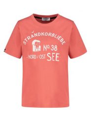 Eight2Nine Koszulka w kolorze koralowym rozmiar: XL. Czerwone bluzki Eight2Nine, xl, bez wzorów, z bawełny, bez kołnierzyka, bez ramiączek. Za 43.99 zł.
