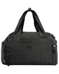 Torba sportowa WINGS SOLENNE z kieszenią na buty i pasem na walizkę BLACK. Czarne torby na ramię Wings, bez wzorów, z materiału, sportowe, na ramię, bez dodatków. Za 129.90 zł.