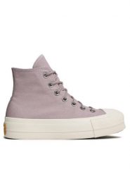 Converse Trampki Chuck Taylor All Star Lift Platform Canvas A05014C Fioletowy. Fioletowe trampki Converse, bez wzorów, z materiału, bez zapięcia. Za 269.99 zł.