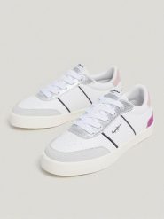 Pepe Jeans FOOTWEAR Sneakersy w kolorze biało-szarym rozmiar: 38. Białe trampki Pepe Jeans FOOTWEAR, bez wzorów, z jeansu, bez zapięcia. Za 109.26 zł.