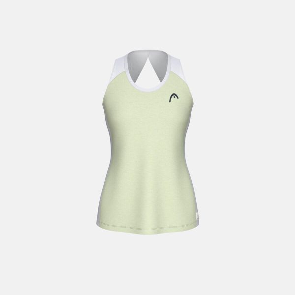 PLAY TECH Damski Top. Zielone topy Head, bez wzorów, bez kołnierzyka, bez ramiączek. Za 260.00 zł.