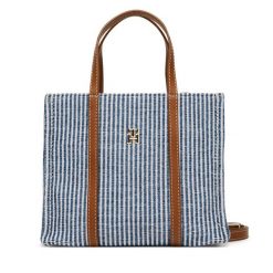 Torebka Tommy Hilfiger. Niebieskie torebki klasyczne TOMMY HILFIGER, bez wzorów, bez dodatków. Za 419.99 zł.
