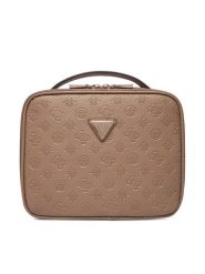 Guess Kosmetyczka TWDP74 52045 Beżowy. Brązowe kufry i kosmetyczki Guess, z aplikacjami, ze skóry, bez dodatków. Za 399.99 zł.