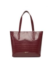 JENNY Torebka C-JEN-L-011-08 Bordowy. Czerwone shopper Jenny, bez wzorów, z materiału, bez dodatków. Za 149.99 zł.