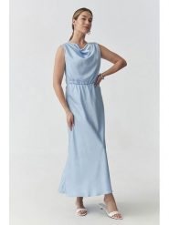 TATUUM Sukienka w kolorze błękitnym rozmiar: 40. Niebieskie sukienki Tatuum, bez wzorów, bez kołnierzyka, bez ramiączek, maxi. Za 267.29 zł.