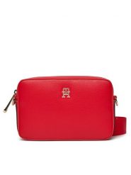 Tommy Hilfiger Torebka Th Essential Sc Camera Bag Corp AW0AW15707 Czerwony. Czerwone listonoszki TOMMY HILFIGER, bez wzorów, ze skóry, bez dodatków. Za 259.99 zł.
