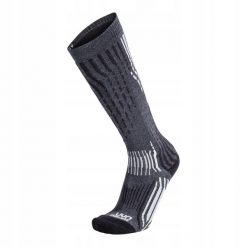 Skarpety narciarskie damskie Uyn Ski Cashmere. Szare skarpety Uyn, bez wzorów. W wyprzedaży za 179.40 zł.