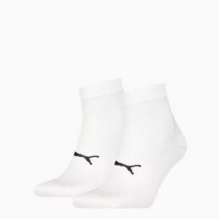 Puma Skarpety Sport Light Quarter 2-Pack 93890402. Białe skarpety Puma, bez wzorów, z tkaniny. Za 53.99 zł.