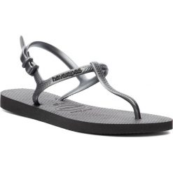 Sandały HAVAIANAS - Freedom Sl Cf 41371100090 Black. Szare klapki Havaianas, bez wzorów, z tworzywa sztucznego, bez obcasa, bez zapięcia. W wyprzedaży za 79.00 zł.